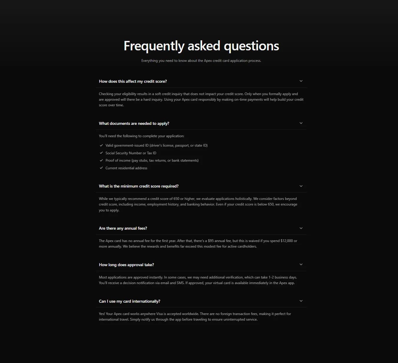 FAQs Section 2