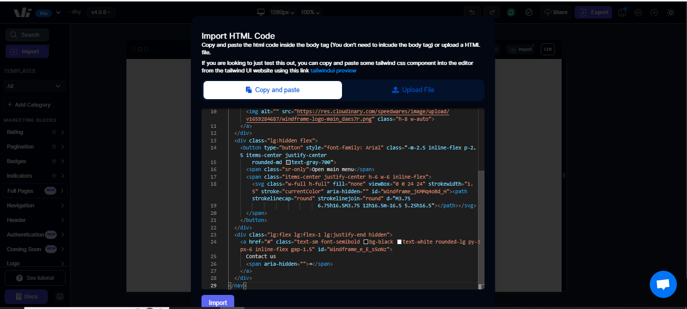 Pasted codes