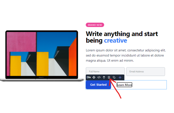 Delete element