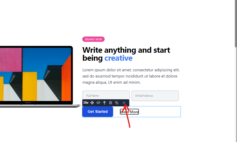 Add Element button