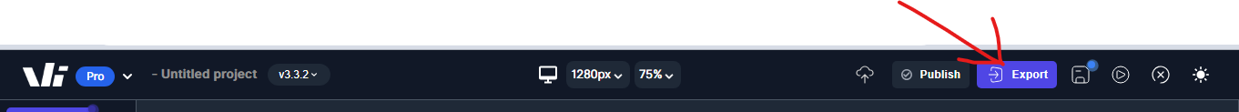 Export Button